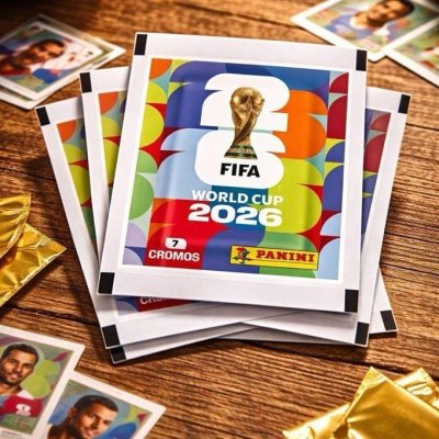 ⚽️ Kit com 140 Figurinhas (20 Envelopes) Copa 2026