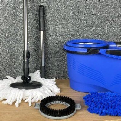 Mop Perfect Pro 360 Giratório Balde Inox 1L
