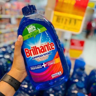 Brilhante Limpeza Total Lava Roupas Líquido 3L