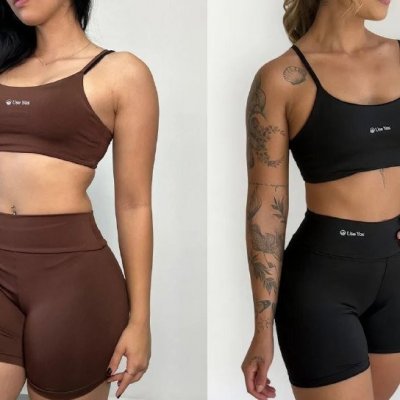 Conjunto Fitness Virginia Top e Shorts