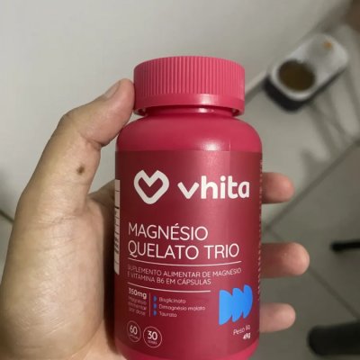 Magnésio Quelato Trio Vhita 60 Caps