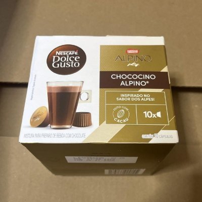 CAFÉZINHO DE CHOCOLATE CHIQUE Dolce Gusto Nescafé Café Em Cápsula Alpino Tradicional 10 Unidades