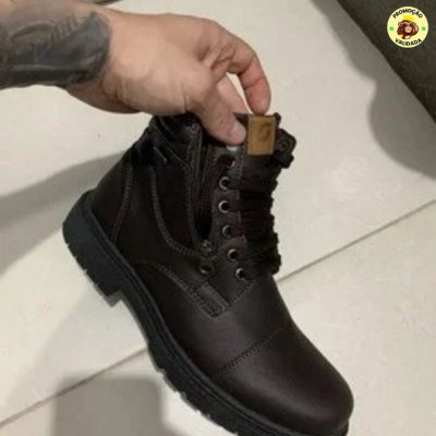 Bota Masculina Botina Coturno Adventure+ Relógio Digital