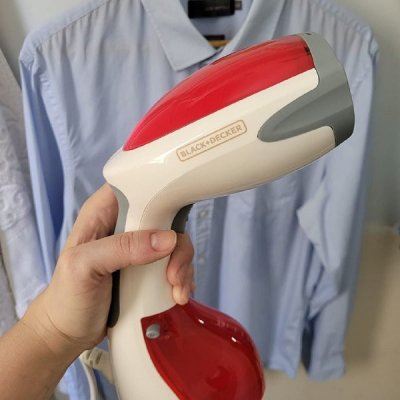 FERRO DE PASSAR DA GERAÇÃO ZBLACK+DECKER Vaporizador de Roupas Portátil 1200W Vermelho 110V