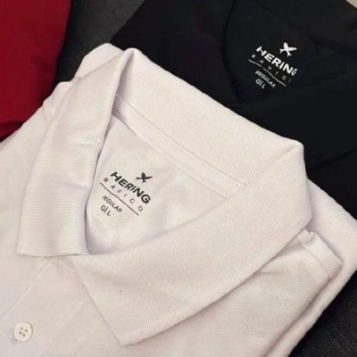Kit Com 2 Camisas Polo Básicas Hering