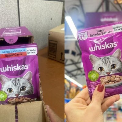 Pack Ração Úmida Whiskas para Gatos Adultos Castrados 85g - 20 unidades