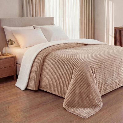 Cobertor Casal 2,20x1,80 Sherpa Canelada