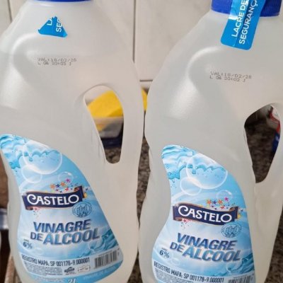 Vinagre de Álcool 6% para Limpeza Castelo 2L