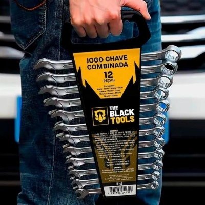Jogo com 12 Chaves Boca e Estrela The Black Tools
