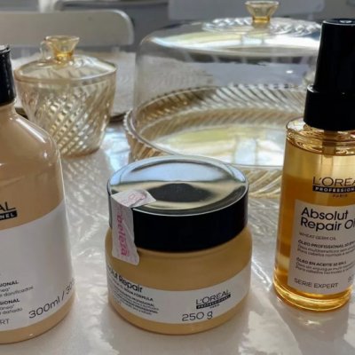 Kit Loréal Absolut Repair Shampoo e Máscara