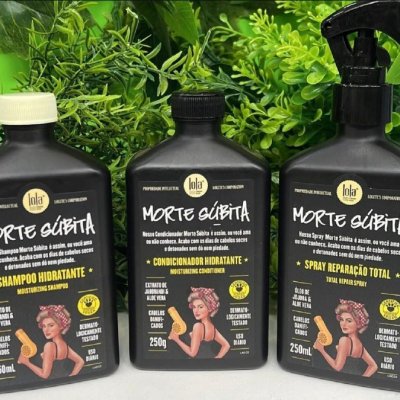 Kit Morte Súbita (Shampoo + Condicionador + Spray Reparaçao) - Lola From Rio