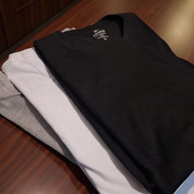Kit com 3 Camisetas Algodão Básica