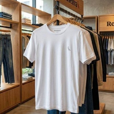 Kit 2 Camisetas Básica Reserva - Preto ou Branco