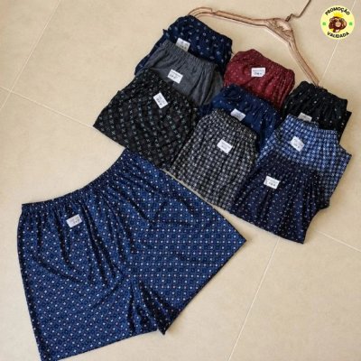 🌞 Kit com 3 Cuecas Samba Canção Short Malha