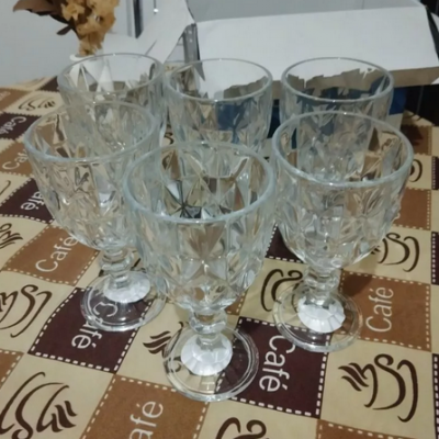 Jogo 6 Taças Vidro Diamond 360ml