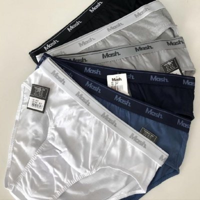 Kit Com 10 Cuecas Slip Algodão Mash
