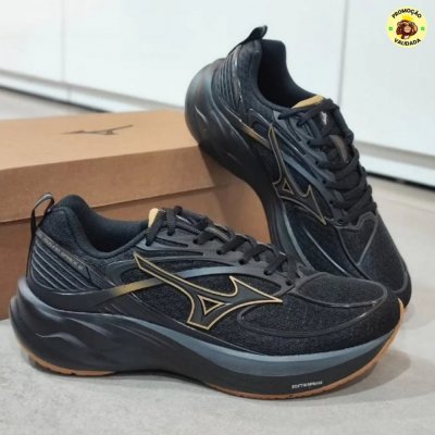 Tênis Masculino Space 6 Mizuno 1069-preto/preto Lisa 43 Br