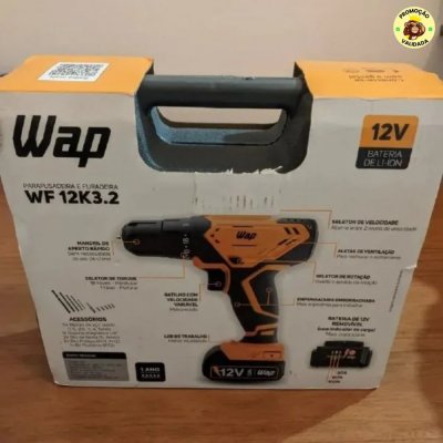 Parafusadeira e Furadeira de Impacto Wf 12k3.2 Wap Amarelo 127/220v 60hz