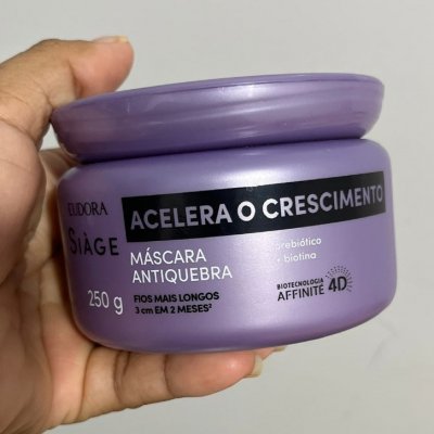 Eudora Máscara Capilar Siàge Acelera O Crescimento 250g