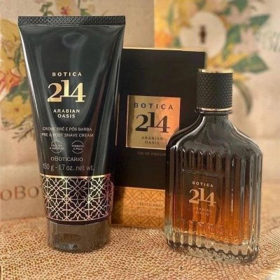 Combo Botica 214 Arabian Oasis Masculino: Perfume + Loção Pós Barba