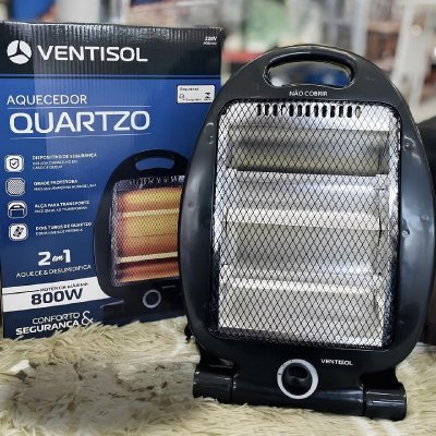 Aquecedor Elétrico Quartzo Doméstico 800w