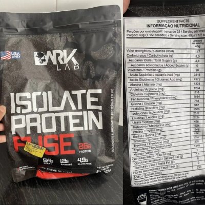 Whey Isolate Protein Fuse Refil 900g Dark Lab