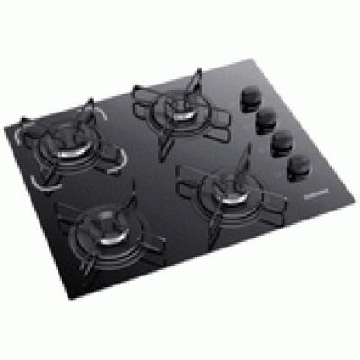 Fogão Cooktop 4 Bocas Bivolt Itatiaia Preto