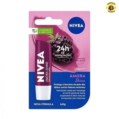 NIVEA Hidratante Labial Amora Shine 4,8g