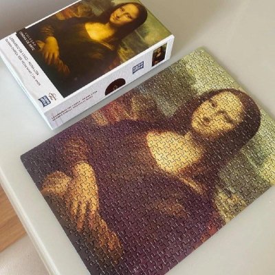 Quebra-Cabeça A Mona Lisa 500 Peças Nano