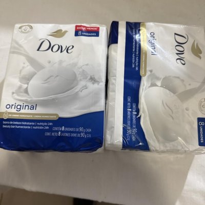 Dove Sabonete Em Barra Branco 90g - 8 Unidades