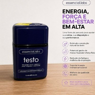 Testo Essencial Precursor da Testosterona 60caps