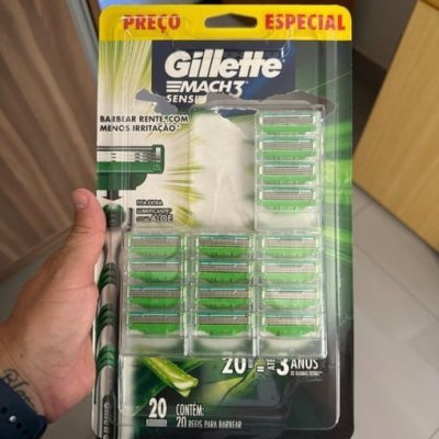 Gillette Mach3 Sensitive - 20 unidades