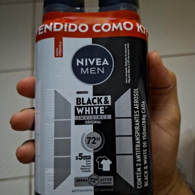 Kit NIVEA Desodorante Aerosol Men Black&White