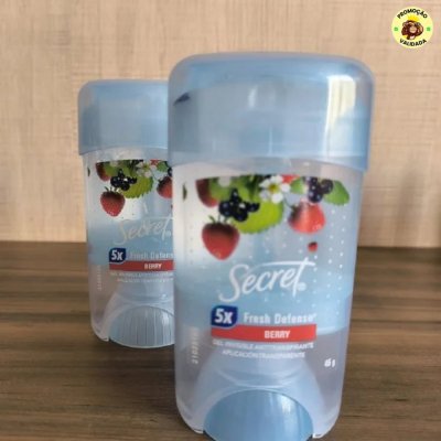Desodorante Secret Antitranspirante em Gel Berry Frutas Vermelhas 45g
