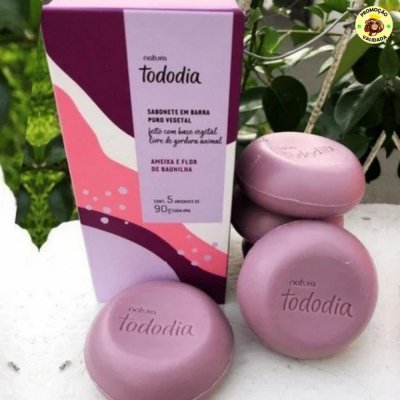 Sabonete Natura Ameixa e Flor Baunilha Tododia
