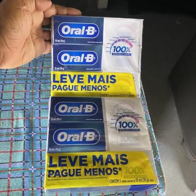 Oral-B Pasta de Dente 100%, 70 g, 3 Uds