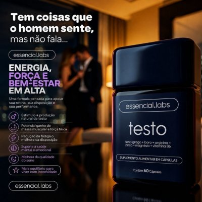 Testo Essencial Feno Grego Boro Arginina ZMA