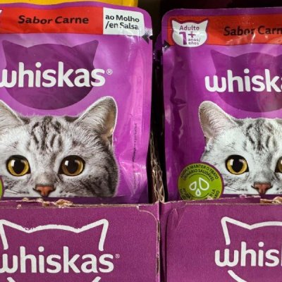 Ração Úmida Whiskas Sachê Carne ao Molho 85g - 20 un