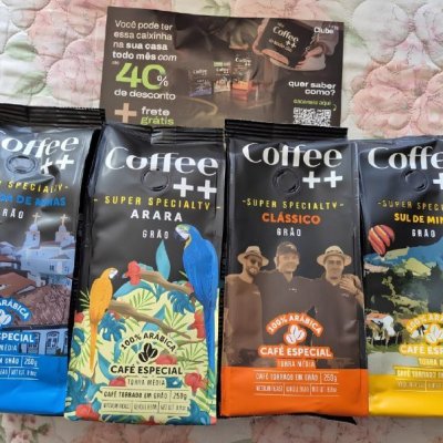 ☕️ Kit 4 Cafés Especiais em Grãos Coffee++