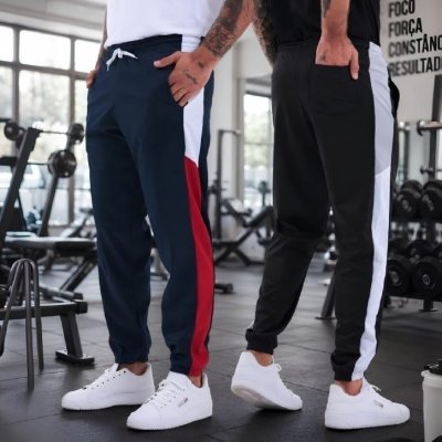 👖 Kit com 2 Calças Moletom Academia