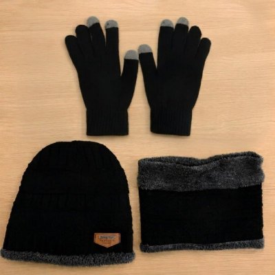 KIT INVERNO Kit Gorro + Cachecol + Luva Touch