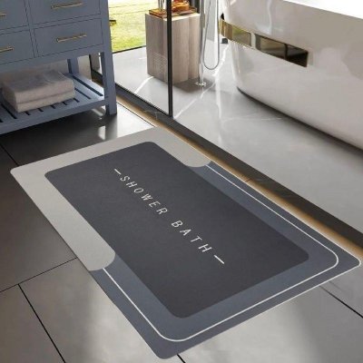 Kit com 2 Tapetes de Banheiro Mágico Ultra Absorção