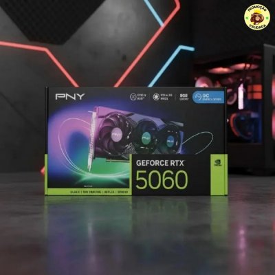 Placa de Vídeo Nvidia Geforce Pny RTX5060 8GB Epic-X RGB OC