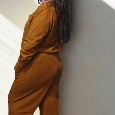 Conjunto Cotelê Plus Feminino Calça Jaqueta