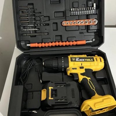 Parafusadeira Furadeira De Impacto The Black Tools Profissional