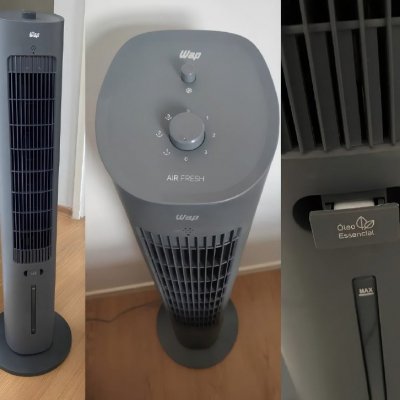Climatizador de Ar WAP Air Fresh 4 Em 1 Silencioso com Reservatório de Essência