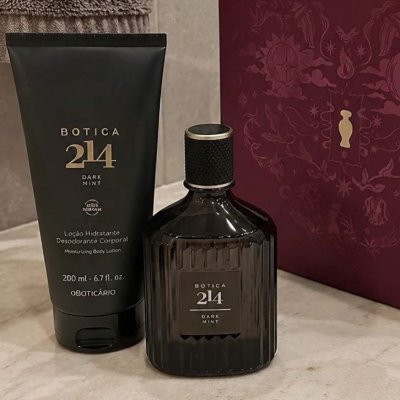 Kit Botica 214 Dark Mint O Boticário: EDP 90ml + Hidratante 200ml