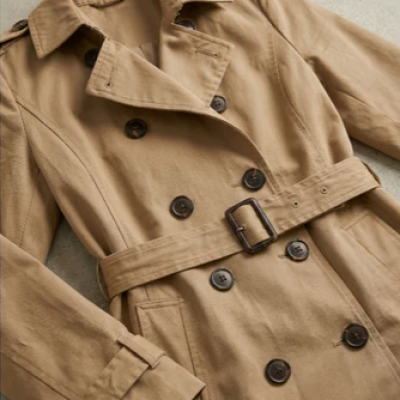 Casaco Feminino Sobretudo Trench Longo Chic