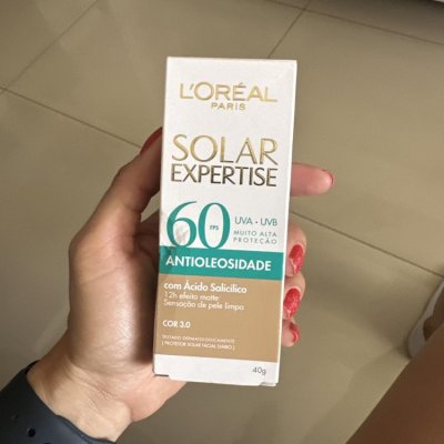 Protetor Solar Facial L'Oréal FPS 60 Cor 3.0