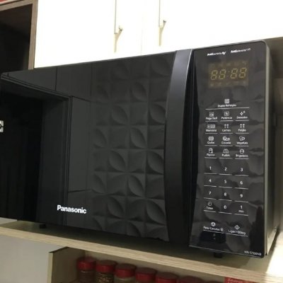 Microondas Panasonic Black Glass 34L - 127/220v